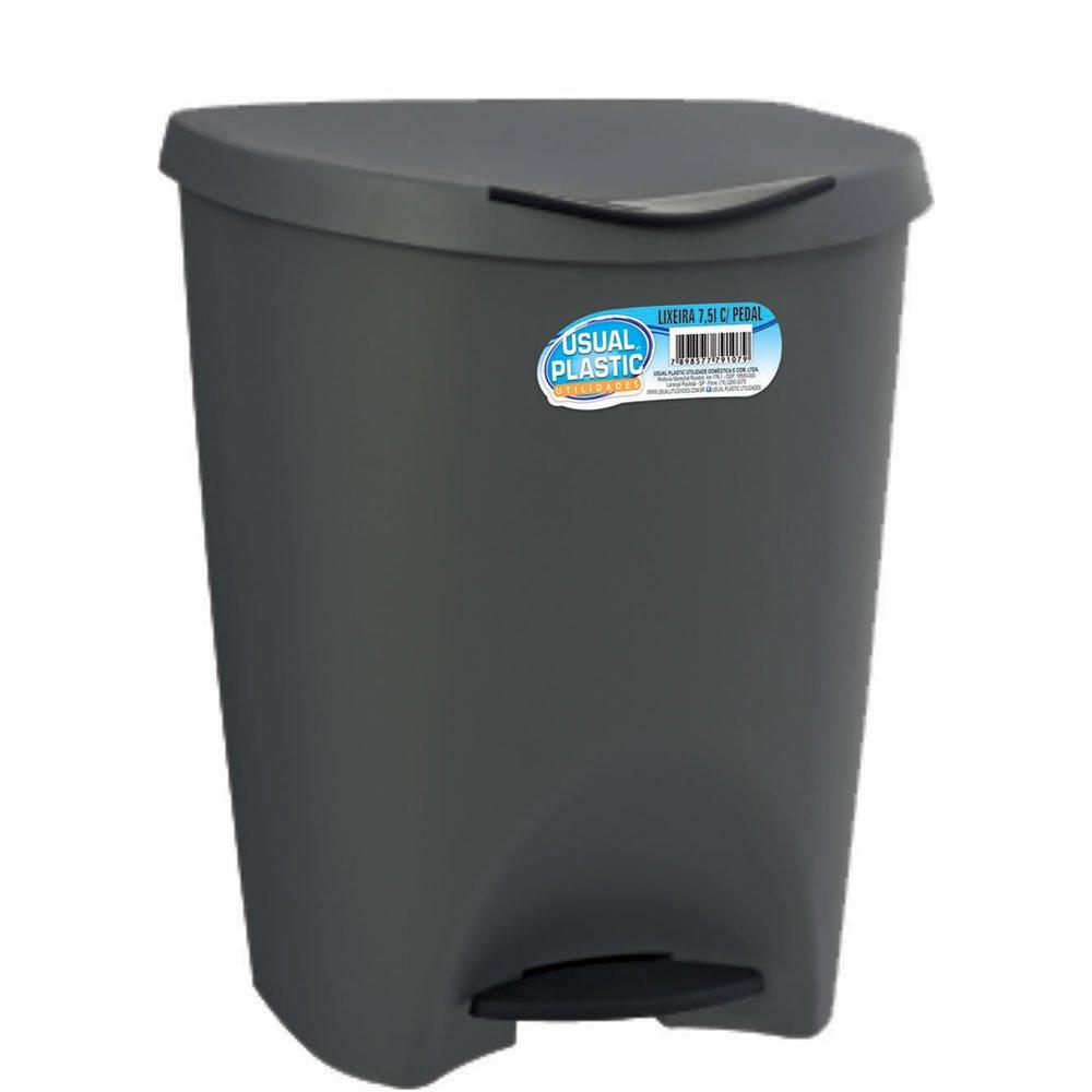 CESTO DE RESIDUOS C/PEDAL  7.5 L NEGRO