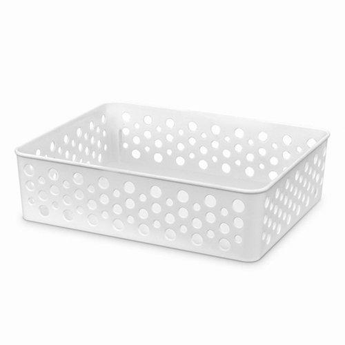 CANASTO MEDIANO BLANCO 24x19x6CM 