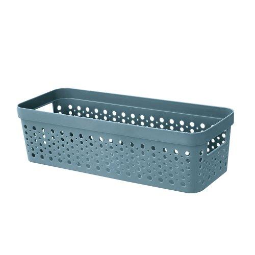 CANASTO SIN TAPA 34x14x10 CM AZUL