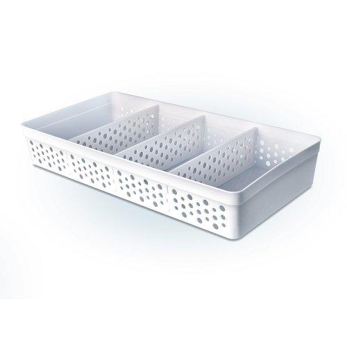 ORGANIZADOR 4 DIVISIONES MAXI BLANCO 34x17X5.5 CM