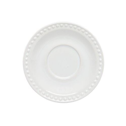 EMBOSS MAUVE PLATO PLAYO PARA TAZA 16 CM BLANCO