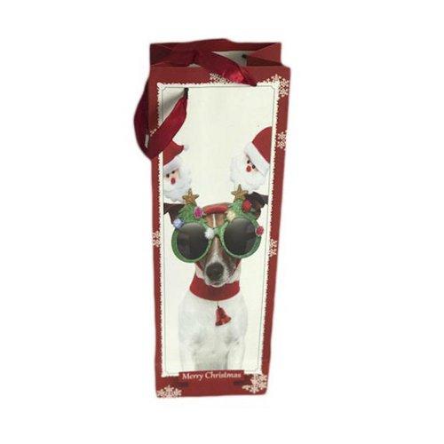 BOLSA DE REGALO CARTON PAPA NOEL 12X36X9 CM 
