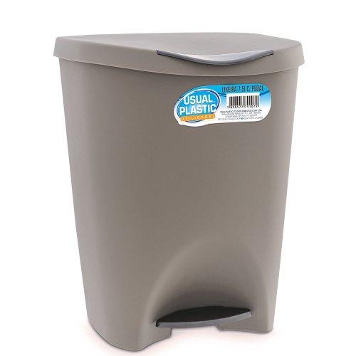 CESTO DE RESIDUOS C/PEDAL  7.5 L GRIS