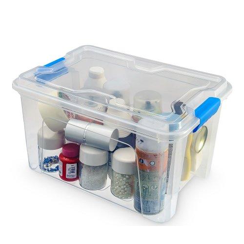 ORGANIZADOR C/TRABA 20 L. TRANSP. 42x29x23 CM