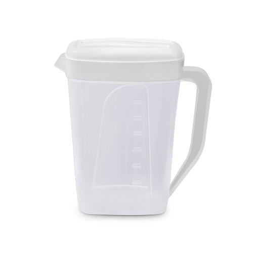 JARRA RECTANGULAR CON MEDIDOR TRANSPARENTE 2 L