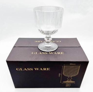 SET 6 COPAS AGUA TRAMADOS LINEAS 440ML