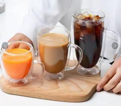 TAZA DOBLE VIDRIO 450ML