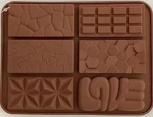 MOLDE SILICONA PARA CHOCOLATE 6 FORMAS LOVE