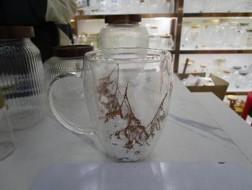 TAZA DOBLE VIDRIO 350ML DECORADA