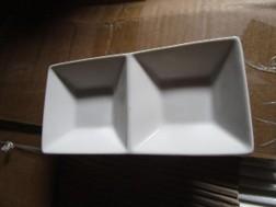 COPETINERO CERAMICA CUADRADO 2 DIV 15*7CM