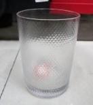 SET 6 VASO VIDRIO  BURBUJITAS 11*8CM