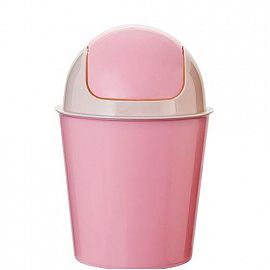 CESTO DE RESIDUOS T/VAIVEN 7 LITROS ROSA