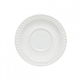 EMBOSS MAUVE PLATO PLAYO PARA TAZA 16 CM BLANCO