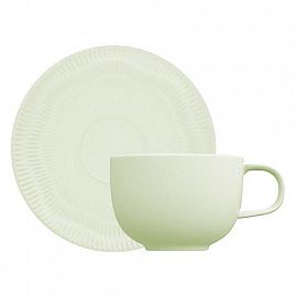 SHELL TAZA DE TE CON PLATO 235 ML VERDE