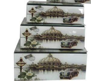 SET ALHAJERO DISEÑO VINTAGE X4