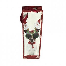 BOLSA DE REGALO CARTON PAPA NOEL 12X36X9 CM 