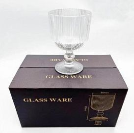 SET 6 COPAS AGUA TRAMADOS LINEAS 440ML
