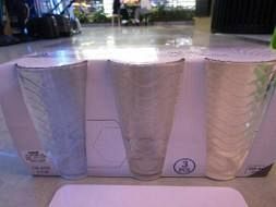 SET 3 VASOS DE VIDRIO ONDAS 450ML