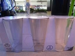 SET 3 VASOS VIDRIO LISOS 450ML