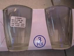 SET 3 VASOS VIDRIO LISO 290ML